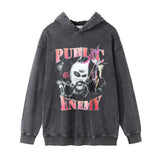 Men Hoodie Printed Hoodie Men's Street Leisure Distressed