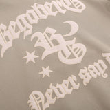 Men Hoodie Gothic Letter Printed Hoodie Men's Spring and Autumn Loose Casual