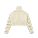 Women Sweater Short Sweater for Girls Spring and Autumn Casual Long Sleeve Sweater