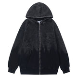 Men Hoodie Hoodie Coat Men's Autumn and Winter Loose Zipper