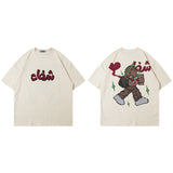 Men T Shirt Printed round Neck Short Sleeve T-shirt Baby Boy and Girl Summer Loose