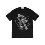 Mens T-shirts 21FW Spikes tee nail print T-shirt cotton bottoming shirt loose