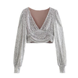 Women T-Shirt Spring and Autumn Women's Clothes Long Sleeve T-shirt Top