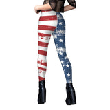 National Flag Day Leggings Spring and Autumn Women's Printed Independence Day Yoga Pants