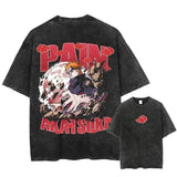 Japanese Anime T-shirt Double Sided Cotton Harajuku