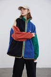 Unisex Jacket Fall Color-Blocking Reversible Jacket