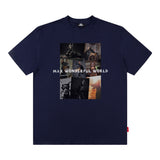 Men T Shirt West Coast T-shirt Letter Print Short-Sleeve Male Loose