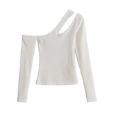 Women T-Shirt T-shirt Women's Autumn and Winter Design Sense Slim Long Sleeve Top