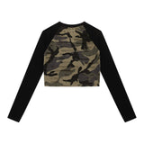 Women Long Sleeve T-Shirt Printed Long Sleeve T-shirt Women's Fall Slim Fit round Neck Top