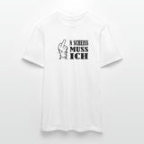 New Mittelfinger Scheiss muss ich  Männer T-Shirt