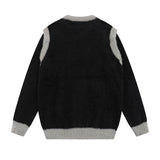 Men Hoodie round Neck Sweater Button Removal Sleeve Vest