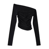 Women T-Shirt Long-Sleeved T-shirt Top for Girls