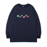 Men Long Sleeve Shirt Vintage Floral Print Long Sleeves T-shirt Men's Loose Casual Couple Sweater
