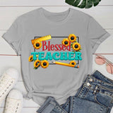 Teachers' Day T shirt Fashion Funny Blessed Teacher