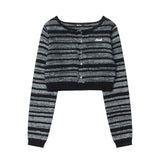 Women Sweater Girls' Short Sweater Autumn Leisure Knitted Coat