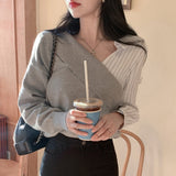 Women Long Sleeve Shirt Sweater Striped Shirt Top for Women