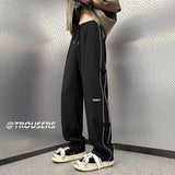 Men Sweatpants Casual Pants Men's Summer Drooping Straight Loose