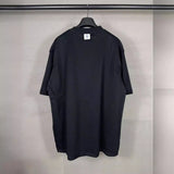 Men T-shirts Letter Embroidery Short Sleeve T-Shirt Loose Casual