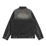 Men Denim Jacket Vintage Washed and Worn Denim Jacket Men Vibe Fashion Baggy Coat