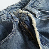 Women Skirt Autumn Denim Skirt Mid-Length Hip Skirt