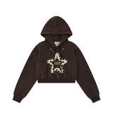 Women Hoodie Cropped Hoodie Women's Autumn Leisure Long Sleeve