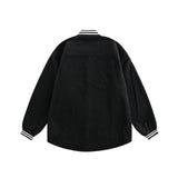 Unisex Jacket Fall Letter Print Jacket Women's Clothing