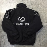 F1 Racing Suit Racing Suit Preppy Style Retro Style Autumn and Winter Wear Coat Cotton-Padded Casual Coat Embroidery