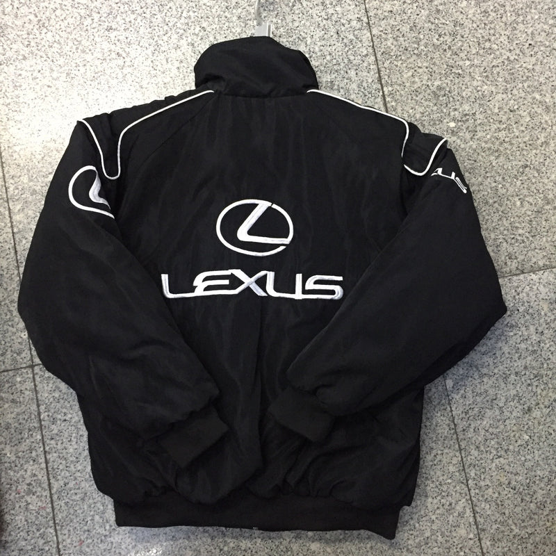 F1 Racing Suit Racing Suit Preppy Style Retro Style Autumn and Winter Wear Coat Cotton-Padded Casual Coat Embroidery