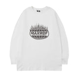 Men Long Sleeve Shirt round Neck Long Sleeve T-shirt Men and Women Street Hip Hop Preppy Style