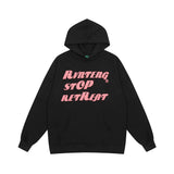 Men Hoodie Vintage Long Sleeve Loose Hooded Pullover Top Spring and Autumn