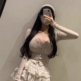 Women's Long Sleeve Shirt V-neck Bottoming Shirt