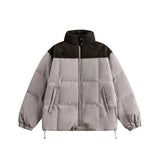 Unisex Jacket Winter Minimalist Stand Collar Stitching down Jacket