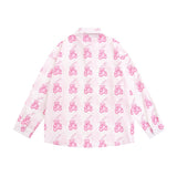 Men Long Sleeved T Shirt Printed Long Sleeve Shirt Boys BF Loose Casual Spring and Summer Shirt