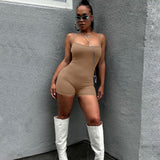 Women Jumpsuit Fashion Sexy Backless Slim Fit Suspender Jumpsuit
