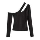 Women T-Shirt T-shirt Women's Autumn and Winter Design Sense Slim Long Sleeve Top