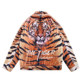Men Cotton Mixed Jacket Coat Printed Plush Cotton Coat Jacket Loose Cotton Coat Winter Warm