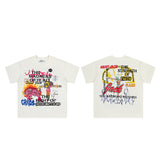 Travis Scott T-Shirt Travis Scott Utopia Graffiti Casual Print Short Sleeve
