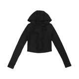 Women T-Shirt Autumn Pullover Hooded Slim Fit T-shirt