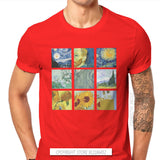 Vintage Alternative Funny Artwork Van Gogh Painting Men