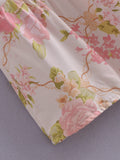 Women Skirt Spring and Autumn Elastic Printed Skirt