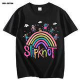 Short sleeve slipknot band crew neck