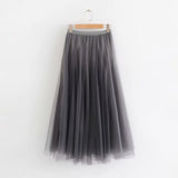 Women Skirt Mesh Skirt Women's Slimming Gauze Skirt