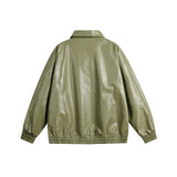 Unisex Jacket Autumn Fashion Casual Leather Clothing Jacket Women's Clothing