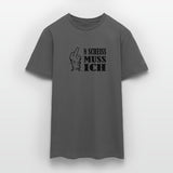 New Mittelfinger Scheiss muss ich  Männer T-Shirt