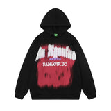 Men Hoodie Graffiti Printing Hooded Sweater Long Sleeve Loose Hoodie