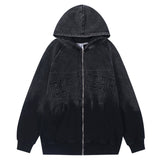 Men Hoodie Hoodie Coat Men's Autumn and Winter Loose Zipper