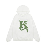 Men Hoodie Embroidered Hoodie Men's Spring and Autumn Loose Pullover Top