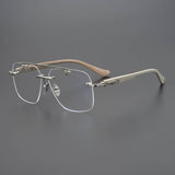 CHH Chrome Hearts Glasses Versatile Vintage Perforated Frameless Toad Mirror Myopia Glasses Frame