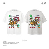 American vintage street T-shirt pure cotton retro men's and women's summer loose