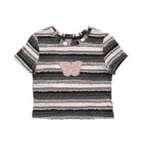 Women T-shirt Short-Sleeved T-shirt for Girls Summer Affixed Cloth Embroidered